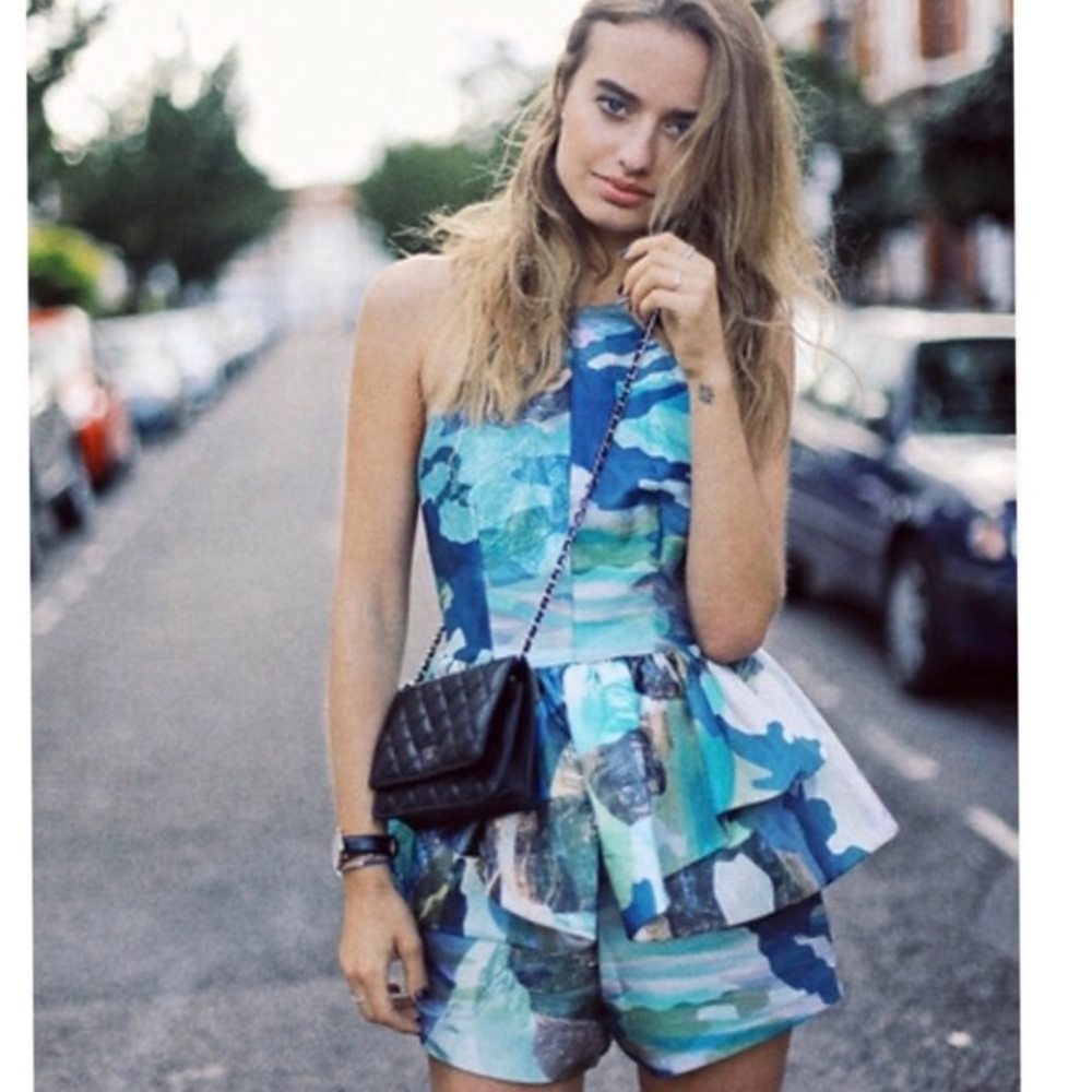 C/Meo This Time Peplum Romper